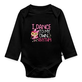 Ballet Ballerina Dance Dancer Dancing Ballet Gift - Baby Bio-Langarm-Body - Schwarz - Vorne