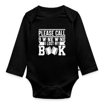 Readers Lifestyle Read more Book Lovers Gifts - Organic Longsleeve Baby Bodysuit - black - Front