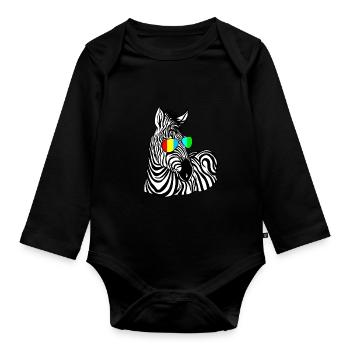 Autist Autismus Autism Awareness Day Asperger Kind - Baby Bio-Langarm-Body - Schwarz - Vorne