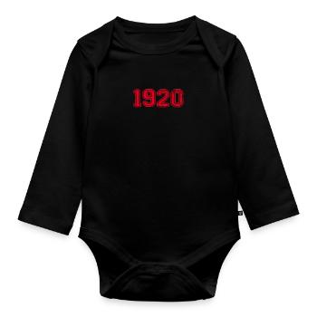 1920 1920 1920 - Baby Bio-Langarm-Body - Schwarz - Vorne