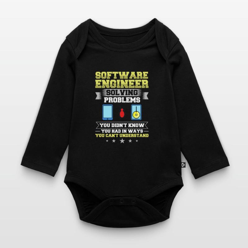 Software Engineering Softwaretechnik Ingenieur Baby Bio-Langarm-Body