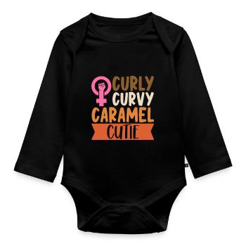 Feminist Womens Rights Female - Baby Bio-Langarm-Body - Schwarz - Vorne
