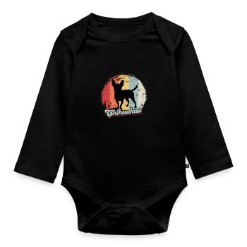 Chihuahua - chien jouet - Body Bébé bio manches longues - noir - Devant