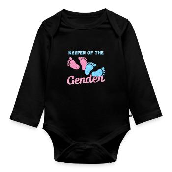 Keeper des Geschlechts - Lehrer - Baby Bio-Langarm-Body - Schwarz - Vorne