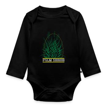 Tree - Organic Longsleeve Baby Bodysuit - black - Front