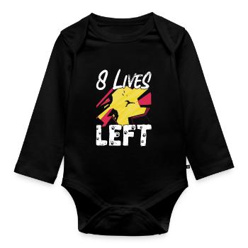 Parkour Freerunning Traceur - Baby Bio-Langarm-Body - Schwarz - Vorne