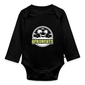 Cool Afrobeats Relaxing Island Designs T-Shirt - Body Bébé bio manches longues - noir - Devant