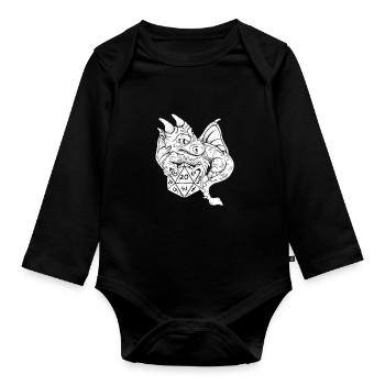RPG Dragon Dice Gaming Role Player - Organic Longsleeve Baby Bodysuit - black - Front