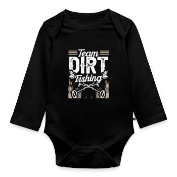 Équipe Dirt Fishing Détection de métaux Détection de métaux - Body Bébé bio manches longues - noir - Devant