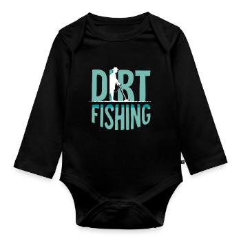 Pêche à la saleté Détection des métaux Détection des métaux - Body Bébé bio manches longues - noir - Devant