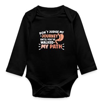 Sleeve gastrectomy Sleeve gastrectomy - Organic Longsleeve Baby Bodysuit - black - Front