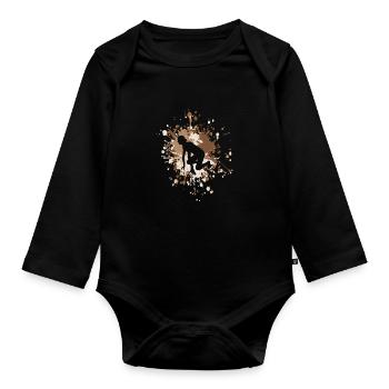 Athletics Starter Runner Color Splash - Baby Bio-Langarm-Body - Schwarz - Vorne