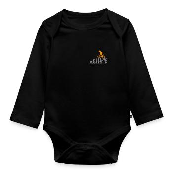 Evolution VTT VTT Accessoires Vélo Vélo - Body Bébé bio manches longues - noir - Devant