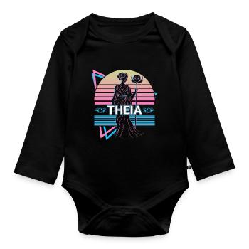 Theia Greek Goddess Ancient Greek Mythol - Organic Longsleeve Baby Bodysuit - black - Front