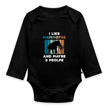 Mammut - Baby Bio-Langarm-Body - Schwarz - Vorne