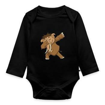 Mammut - Baby Bio-Langarm-Body - Schwarz - Vorne