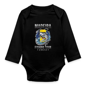 Angeltour Madeira 2022 - Baby Bio-Langarm-Body - Schwarz - Vorne