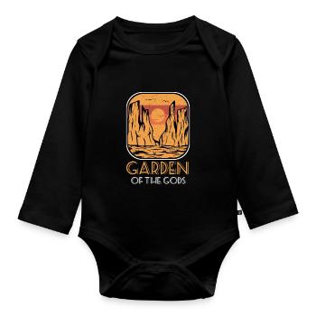 Parc National Gods Garden Souvenir Nature Lovers - Body Bébé bio manches longues - noir - Devant