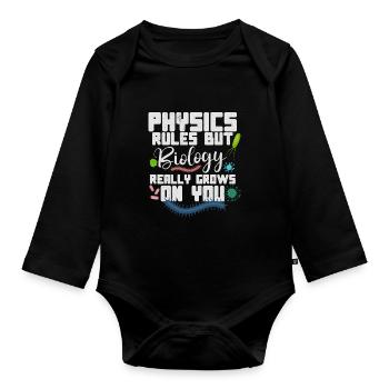 Microbiologist Microbiology Lab Staph Biology - Baby Bio-Langarm-Body - Schwarz - Vorne