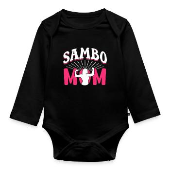 Sambo Mère Entraînement Arts Martiaux Arts Martiaux Arts Martiaux - Body Bébé bio manches longues - noir - Devant