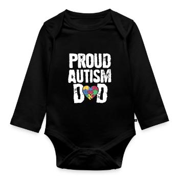 Autism Awareness Day Autism Autistic Be different - Organic Longsleeve Baby Bodysuit - black - Front
