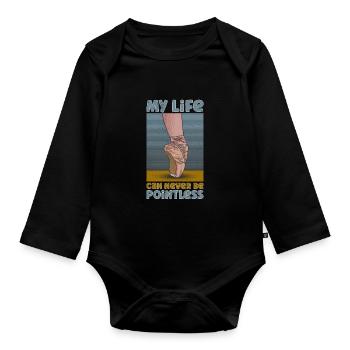 Ballet Ballerine Danse Danse Danse Ballet Cadeau - Body Bébé bio manches longues - noir - Devant