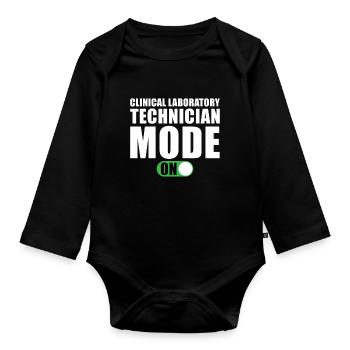 Mode Technicien de laboratoire clinique An - Body Bébé bio manches longues - noir - Devant