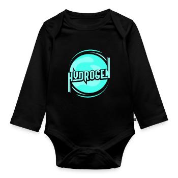 Hydrogen Energy Element Hydrogen - Organic Longsleeve Baby Bodysuit - black - Front