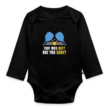 C’était sorti? Es-tu sûr? - Body Bébé bio manches longues - noir - Devant
