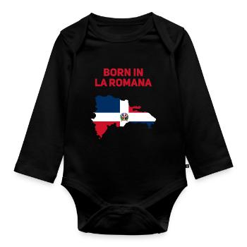 La Romana - Baby Bio-Langarm-Body - Schwarz - Vorne