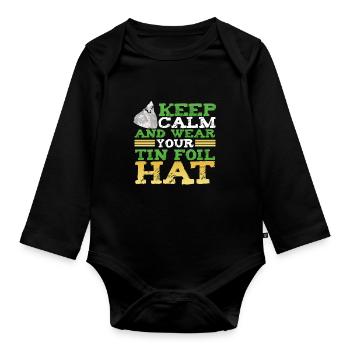 Alien - Baby Bio-Langarm-Body - Schwarz - Vorne