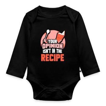 Your opinion is not included in the recipe Mama - Organic Longsleeve Baby Bodysuit - black - Front