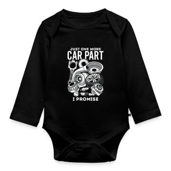 Ein letztes mechanisches Ersatz-Autotuning - Baby Bio-Langarm-Body - Schwarz - Vorne