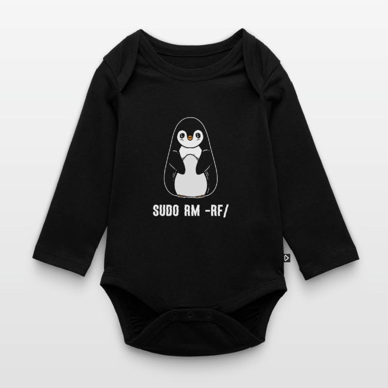 sudo rm rf / Linux Computer Programmer Baby Bio-Langarm-Body