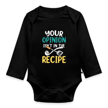 Your opinion is not included in the recipe Mama - Organic Longsleeve Baby Bodysuit - black - Front