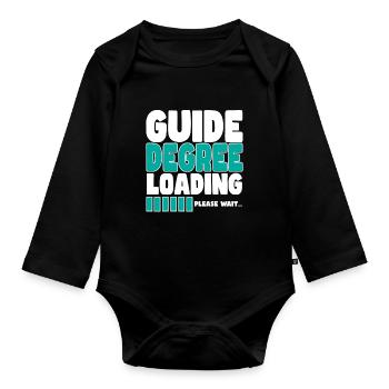 Tourguide lädt Ausbildung - Baby Bio-Langarm-Body - Schwarz - Vorne