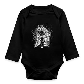 Occult Goth Gothic Punk Grunge - Organic Longsleeve Baby Bodysuit - black - Front