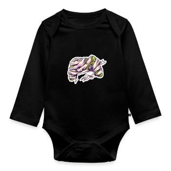 Mummy Joystick Controller Gamer - Organic Longsleeve Baby Bodysuit - black - Front