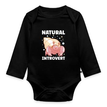 Hermit Crab Crabbing Crab Whisperer Crab Hunting - Baby Bio-Langarm-Body - Schwarz - Vorne