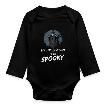 The Grim Reaper - Organic Longsleeve Baby Bodysuit - black - Front