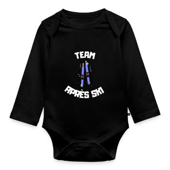 Équipe Apres Ski - Body Bébé bio manches longues - noir - Devant