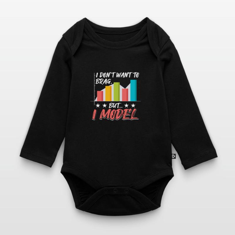 Daten Bigdata Datenanalyse Baby Bio-Langarm-Body