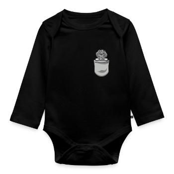 Bolonka Zwetna Chiens cadeaux - Body Bébé bio manches longues - noir - Devant