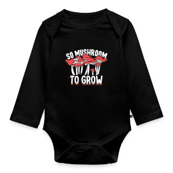 Morels Mushroom Picker Mushroom Farmer Mushroom - Baby Bio-Langarm-Body - Schwarz - Vorne