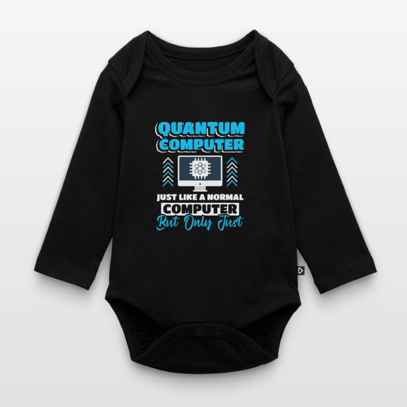 Quantum Computer Quantum Computing Organic Longsleeve Baby Bodysuit