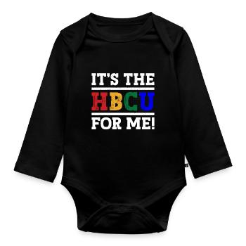 Hbcu Clothing Historic Black College - Organic Longsleeve Baby Bodysuit - black - Front