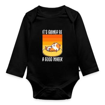 Guinicorn - Baby Bio-Langarm-Body - Schwarz - Vorne