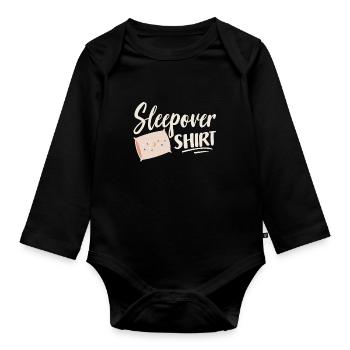 Soirée pyjama Soirée de chemise Nuit - Body Bébé bio manches longues - noir - Devant