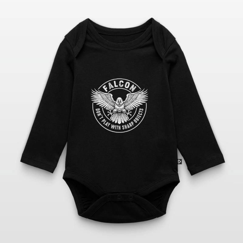 Falcon Sharp objects Falconry Ornithologist Eagle Organic Longsleeve Baby Bodysuit