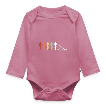 Musical instrument alphorn Swiss musician Switzerland - Organic Longsleeve Baby Bodysuit - mauve - Front
